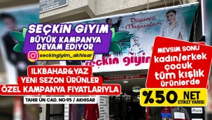 Seçkin Giyimde İlkbahar & Yaz Yeni Sezon Ürünlere Özel Kampanya