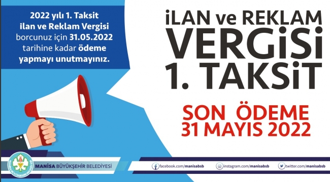 İlan ve Reklam Vergisinde Son Gün 31 Mayıs