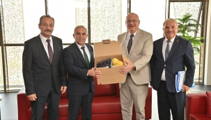 Başkan Akyol'dan Başkan Ergün'e Ziyaret