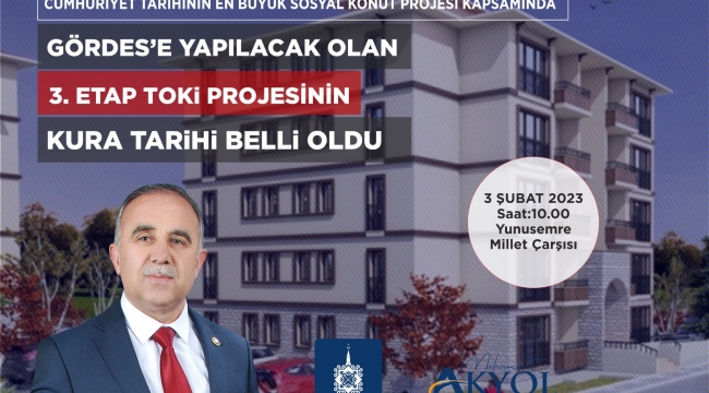 3.TOKİ Projesinin Kura Tarihi Belli Oldu