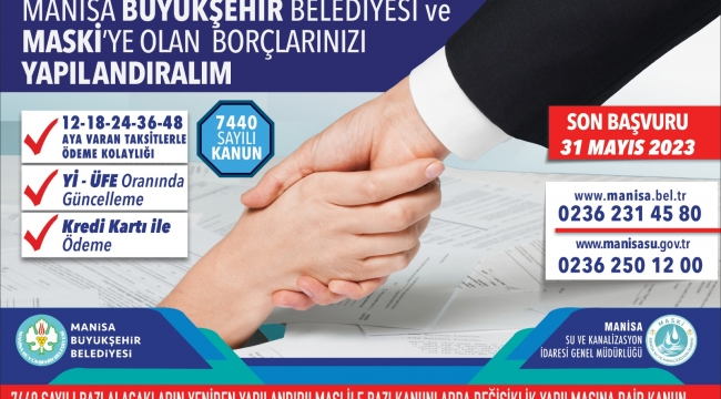 Büyükşehirden Borçları Yapılandırma Hatırlatması