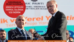Gördes Belediyesinden Çiftçilere Sulama Bedelinde İndirim Müjdesi