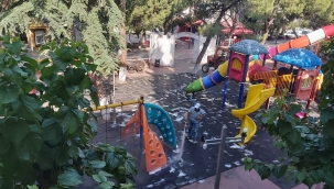 Oyun Parkları Dezenfekte Edildi