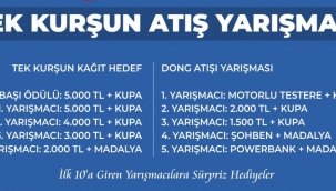 Tek Kurşun Atış Yarışmasına Davet