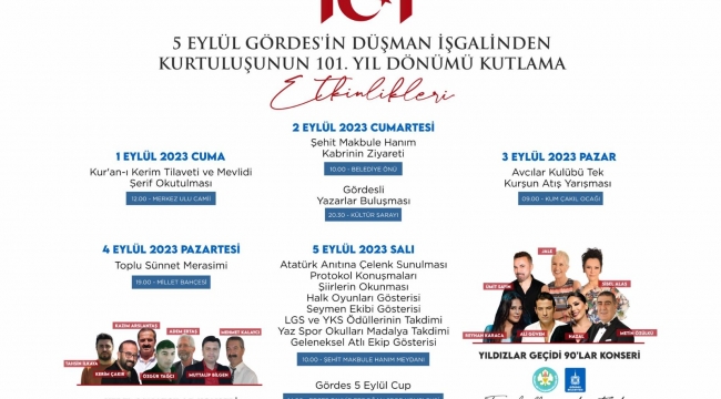 Kurtuluşun Yıldönümünde Dolu Dolu Etkinlik