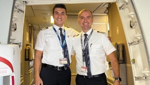 THY'nin Gördesli Pilotları Aynı Uçuşta