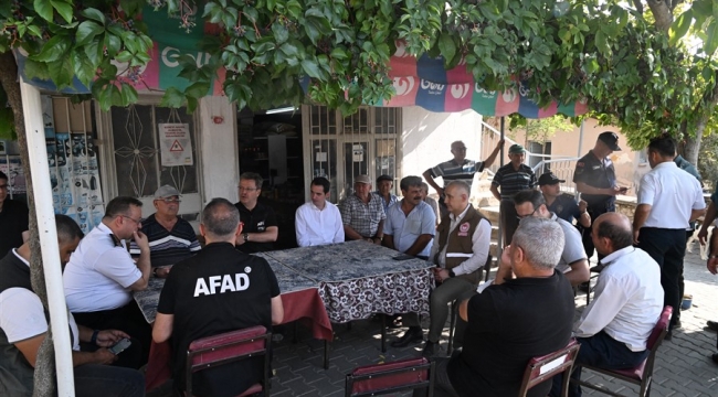 Vali Ünlü Yangından Etkilenen Mahalleleri Ziyaret Etti