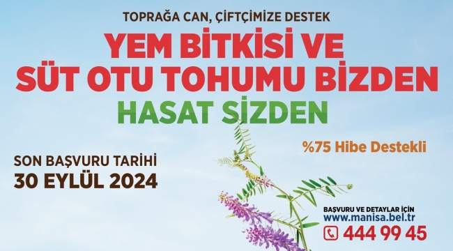 Büyükşehirden Üreticilere Yem Bitkisi Tohumu Desteği