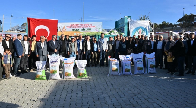 Başkan Zeyrek Hububat Tohumu Dağıtım Törenine Katıldı