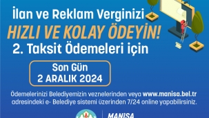 İlan ve Reklam Vergisinde Son Gün 2 Aralık