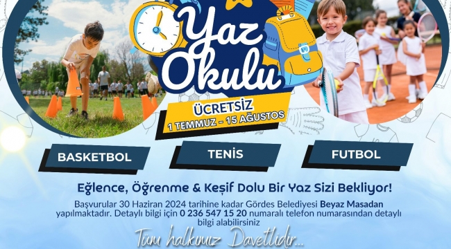 Belediye Yaz Spor Okulları İçin Başvurular Başladı