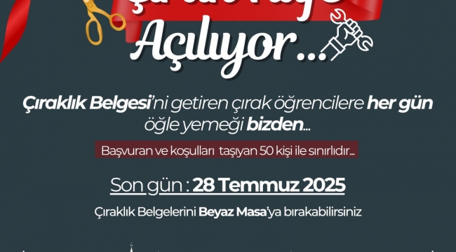 Belediyeden Çıraklara Ücretsiz Öğle Yemeği