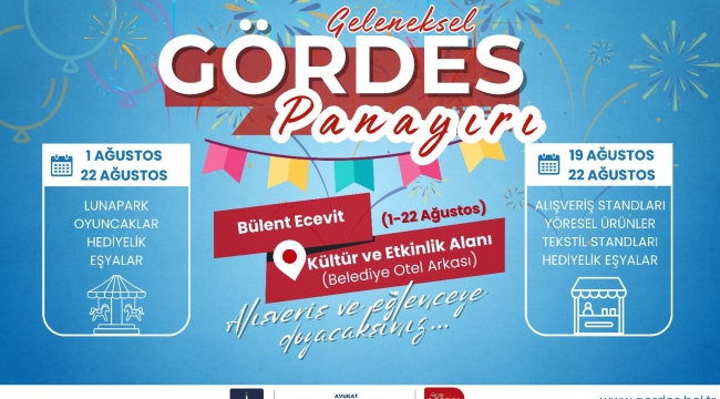Gördes Panayırı Ağustosta Başlıyor