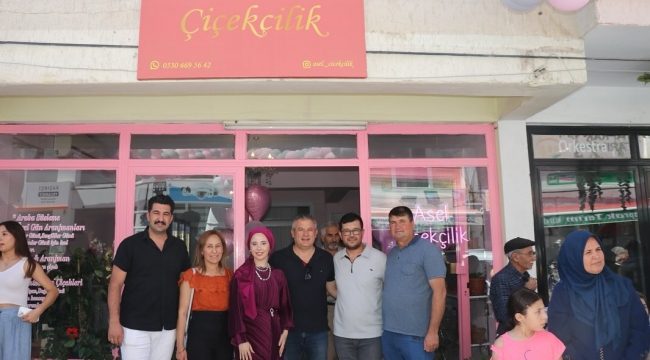 Asel Çiçekçilik Düzenlenen Törenle Açıldı