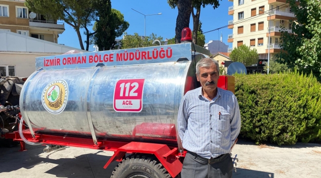 Malaz Mahallesinde Yangın Önlemi-Orman Bölge Müdürlüğünden Su Tankeri