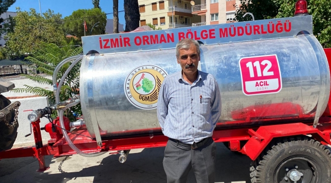 Malaz Mahallesinde Yangın Önlemi-Orman Bölge Müdürlüğünden Su Tankeri