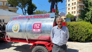 Malaz Mahallesinde Yangın Önlemi-Orman Bölge Müdürlüğünden Su Tankeri