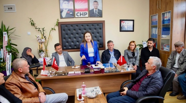 CHP İl Başkanı Özalper İlçe Örgütlerini Ziyaret Etti