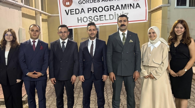 Gördes Adliyesinde Veda Programı