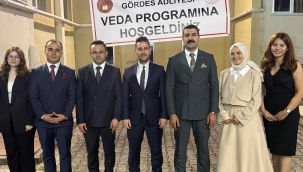 Gördes Adliyesinde Veda Programı