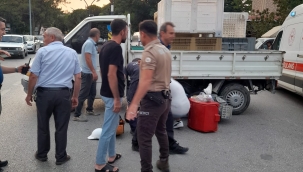 Çarşı Merkezinde Motosiklet Kazası