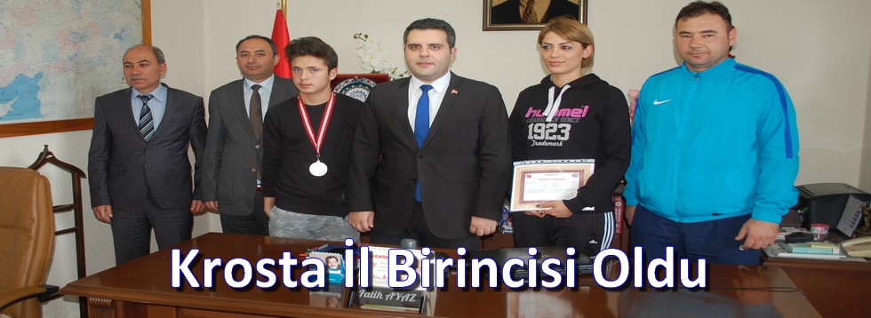 Kros'ta İl Birincisi Oldu