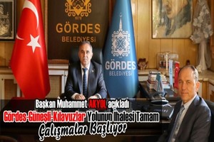 Gördes-Güneşli-Kılavuzlar Yol Yapımı Başlıyor