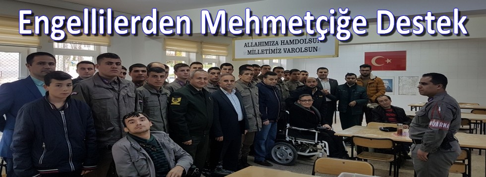 Engellilerden Mehmetçiğe Destek