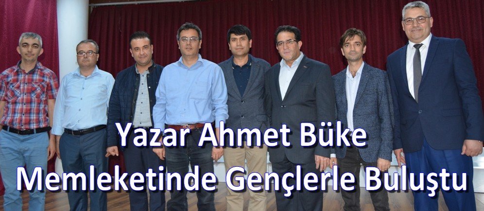 Yazar Ahmet Büke Memleketinde gençlerle buluştu.