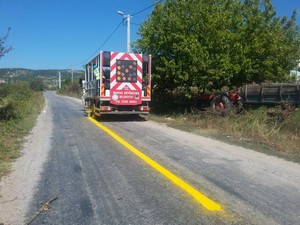 Yol Çizgileri Yenileniyor