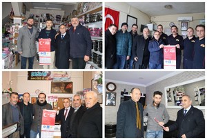 Başkan Akyol Kurumları ve Esnafı Dolaşıyor