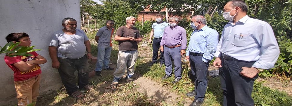 Başkan Akyol Evi Yanan Aileyi Ziyaret Etti