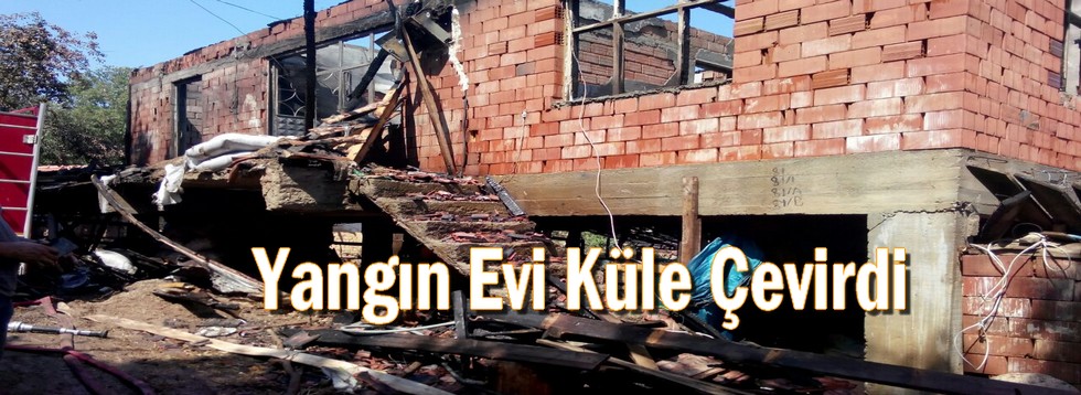 Çiçekli'de Yayla Evi Küle Döndü