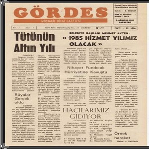 Gördes Gazetesi 31. Yılında