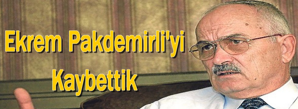 Prof.Dr.Ekrem Pakdemirli'yi Kaybettik