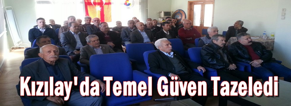 Kızılay'da Temel Güven Tazeledi