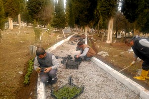 Mezarlıklarda Bakım Çalışması
