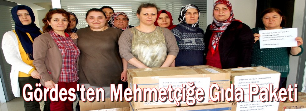 Gördes'ten Mehmetçik'e Gıda Paketi