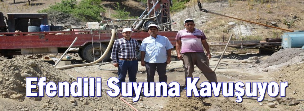 Efendili Suyuna Kavuşuyor