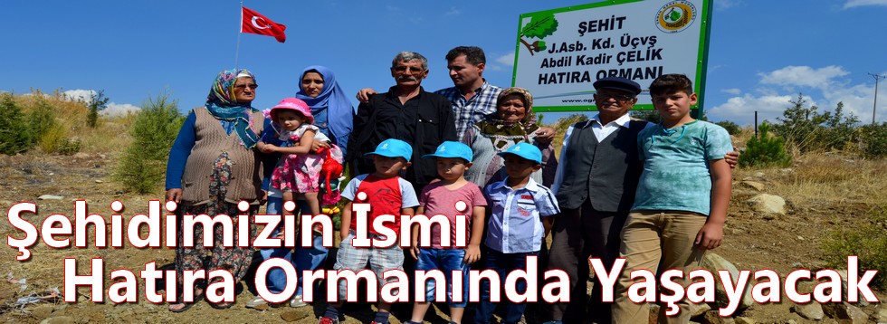 Şehidimizin İsmi Hatıra Ormanında Yaşayacak