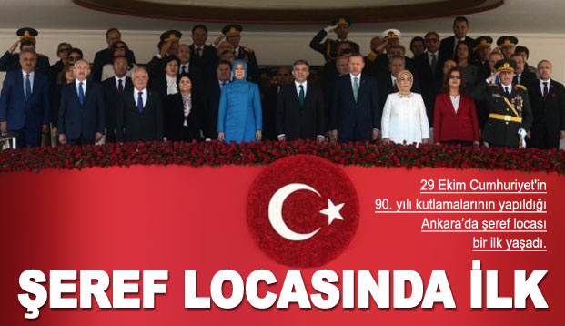 Şeref locasında bir ilk