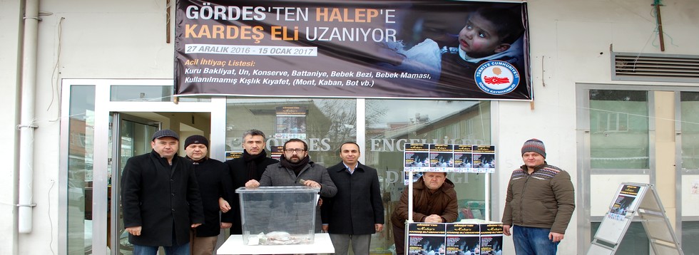 Gördes Halep İçin Harekete Geçti