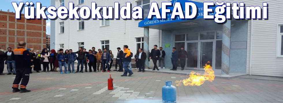 Yüksekokulda AFAD Eğitimi