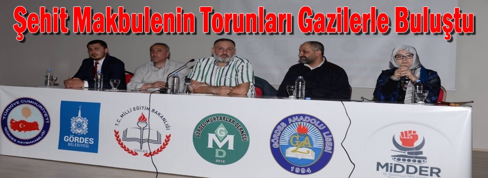 Şehit Makbule'nin Torunları Gazilerle Buluştu