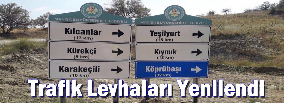 Kırsal Mahallelerin Trafik Levhaları Yenilendi
