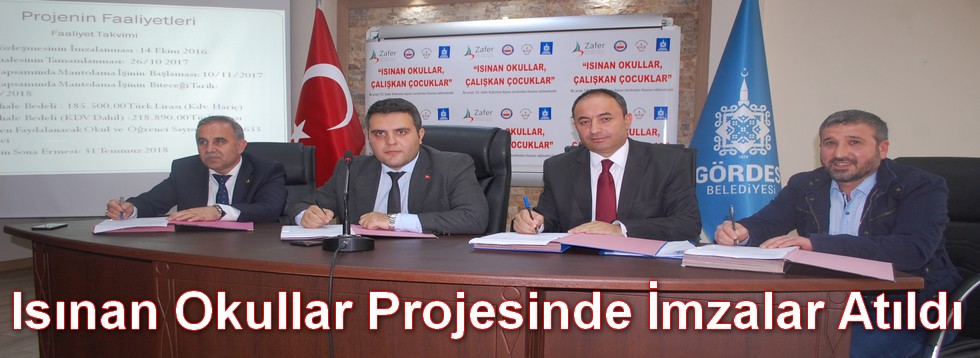 Isınan Okullar Projesinde İmzalar Atıldı